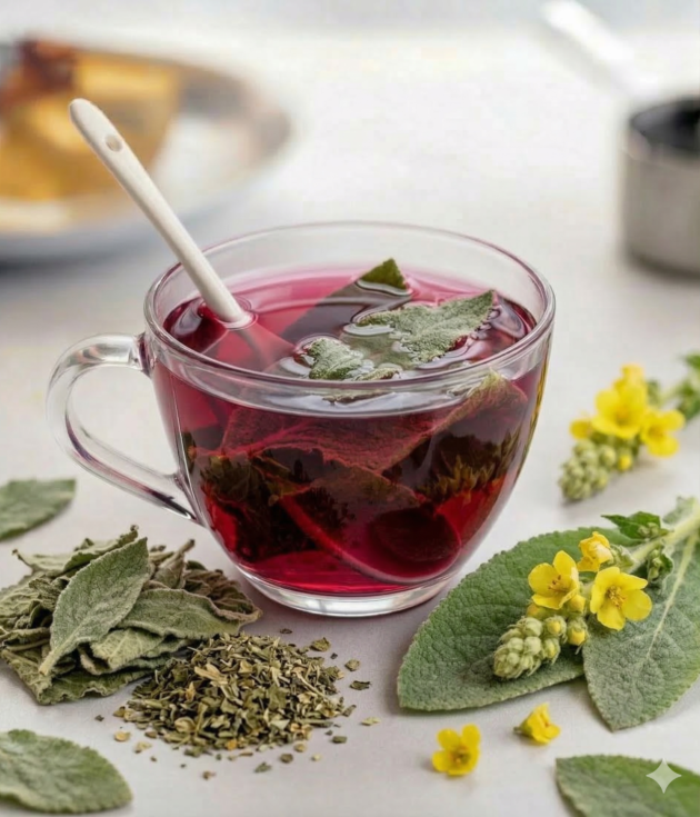 Premium Mullein Leaf Tea - 100% Natural Respiratory Support (4-6 oz)