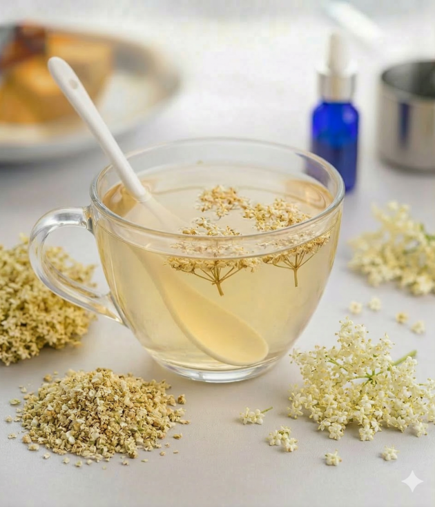 Premium Elderflower - 100% Natural Dried European Elder Blossoms (4-6 oz)