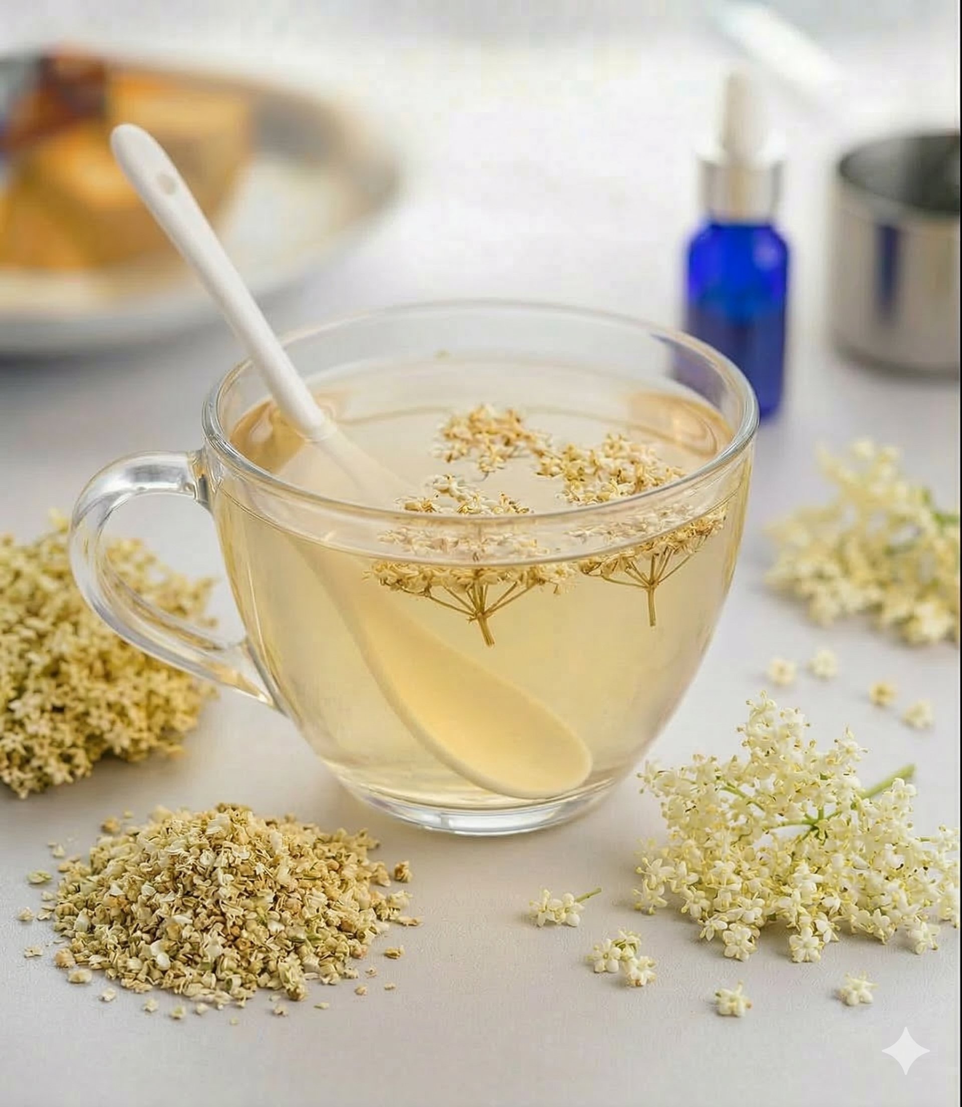 Premium Elderflower - 100% Natural Dried European Elder Blossoms (4-6 oz)